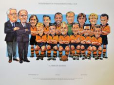 Wolverhampton Wanderers Football Club 'A team of legends' colour print a Football Heroes