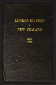 Scarce 1979 London Counties v New Zealand VIP rugby programme - played on Wednesday 24th November in