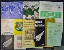 Collection of 1972 New Zealand vs Australia rugby programmes together with various New Zealand