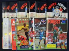 Manchester Utd programmes for 1st season Premier League 1992/93, United finished Champions, full