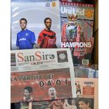 Manchester Utd programmes season 2009/2010: Carling Cup Winners, full season programme collection,