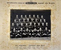 1933/34 original Australian "The Kangaroos" rugby team photograph - on the original Wardonia
