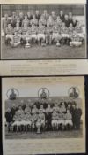 2x 1940s Warrington Rugby League Official Cup Winning team photographs to incl 1948/49 Winners of