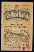 Sheffield Utd v Manchester Utd 1928/1929 match programme dated Boxing Day 1928. Fair at best