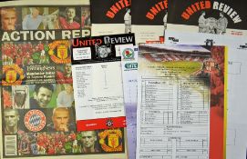 Manchester Utd Reserves football programmes for the period 1994 - 2002 with homes numbering 68 (