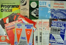 Football programme selection to include World Cup Tournament programmes 1966 x 3, 1970, 1982 (