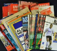 Liverpool football programme collection from early 1960s onwards, mostly homes but good away