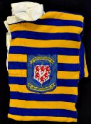 1940/50s Warrington Rugby League player's shirt - No.5 long sleeve shirt issued to Albert Wilson