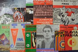 Football programmes to include ECWC Finals 1962, 1982, European Cup Finals 1968, 1979, 1962/1963