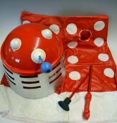 Berwick Dalek child's playsuit complete example with original attachments, housed in original box