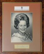 Royalty HRH Princess Anne of Denmark signed presentation portrait photograph print signed below in