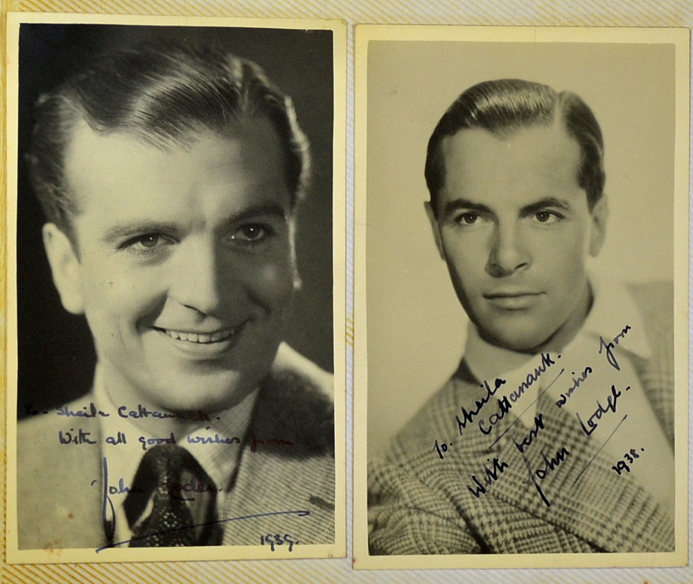 Autograph Album of 1930s onwards Actors and Musicians to include a mixture of American and English