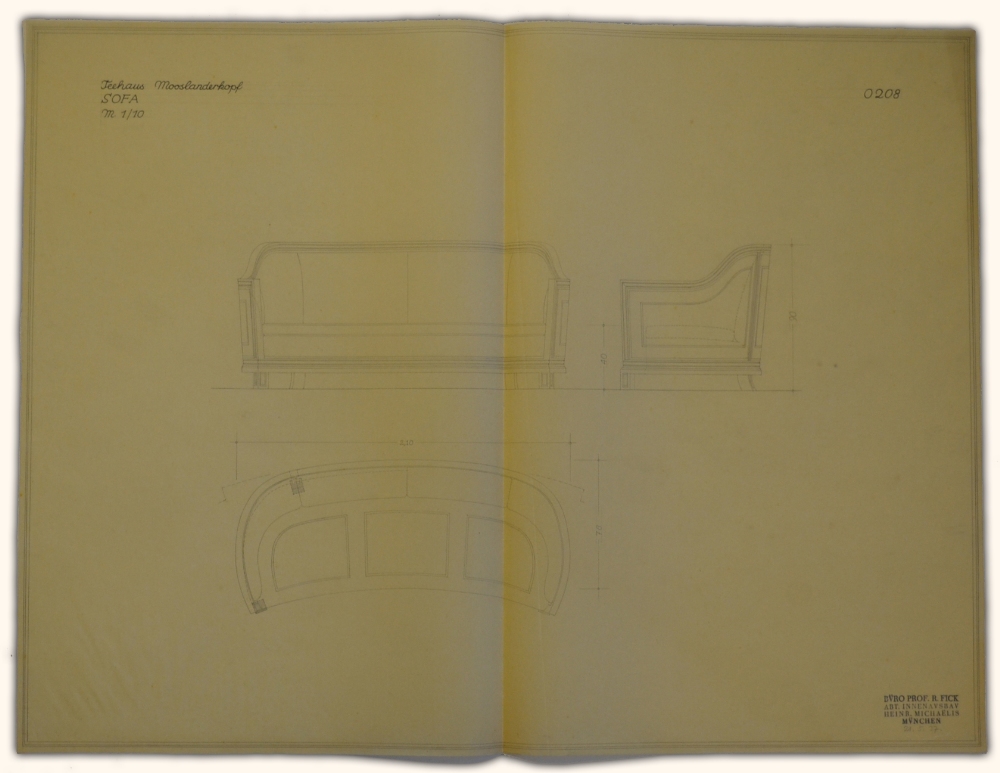 Collection of Original 1937 Hand Drawn Architectural Drawings of Adolf Hitler's Teahouse 'Teehaus - Image 10 of 18