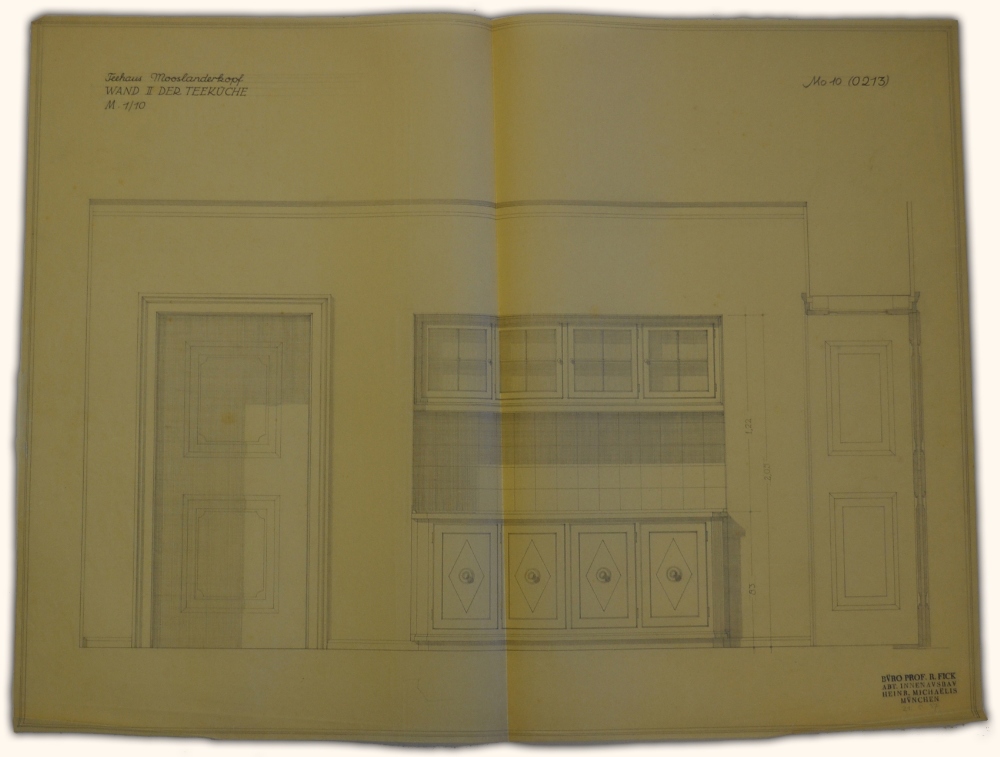 Collection of Original 1937 Hand Drawn Architectural Drawings of Adolf Hitler's Teahouse 'Teehaus - Image 17 of 18