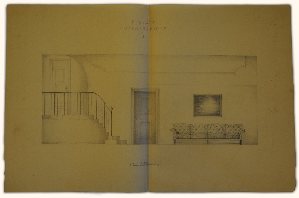 Collection of Original 1937 Hand Drawn Architectural Drawings of Adolf Hitler's Teahouse 'Teehaus - Image 3 of 18