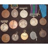 Selection of Military Medals to include Territorial medal, Korea medal, GSM Malaya, Regular Army