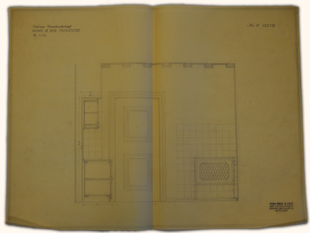 Collection of Original 1937 Hand Drawn Architectural Drawings of Adolf Hitler's Teahouse 'Teehaus - Image 13 of 18