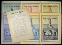 WWII Rare troop The Pied Piper magazines including seven editions of The Pied Piper, a magazine