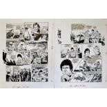 Original Comic Artwork Hand Drawn Chips Board Artwork in original Pen & Ink by Barrie Mitchell for