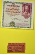 Irish Free State Hospitals Sweepstake Tickets 1932-39 for Grand National and Leading Horse Races