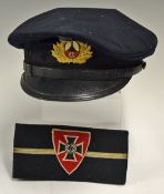 Third Reich Kyffhauserbund Peaked Cap traditional form and type with early two piece metal