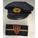 Third Reich Kyffhauserbund Peaked Cap traditional form and type with early two piece metal