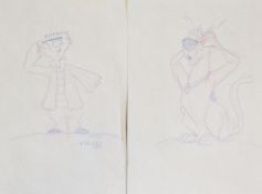 Original Comic Artwork Scooby Doo Hand Drawn Production Sketches featuring Scooby Doo, Dirt and