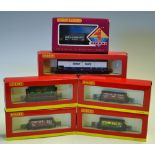Selection of Hornby 00 Gauge Rolling Stock including Frost plank wagon R6488, Monmouth Steam Saw