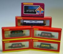 Selection of Hornby 00 Gauge Rolling Stock including Frost plank wagon R6488, Monmouth Steam Saw