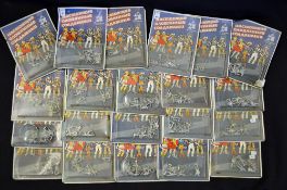 Collection of Russian metal miniature figures carded variations of Army 31 in total