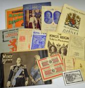 Royalty Ephemera King George V and Queen Mary to include The Story of Our King and Queen Pictorial