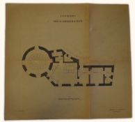 Collection of Original 1937 Hand Drawn Architectural Drawings of Adolf Hitler's Teahouse 'Teehaus