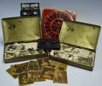 Quantity of Small Stereo cards and Cigarette cards to include 2x Bakerlite stereo card viewers in