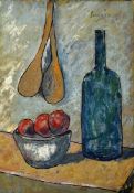 Indian Original Artwork Francis Newton Souza (April 12, 1924 - March 28, 2002), still life with