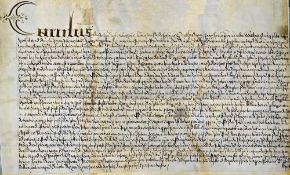 Durham Charles II Recovery Document 1681 written in mixture of secretary and court script, with
