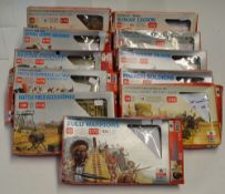 Selection of Plastic model figures to include ESCI 1/72 Scale Figures Zulu, Roman, Napoleonic,