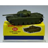 Dinky Toys Centurion Tank No.651 in good condition with original box (writing on)