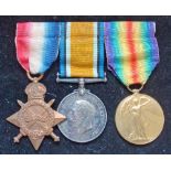 WWI Trio Medal PLY609 Pte H Lucas Royal Marines