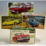 Selection Model Airfix plastic Kits to include 1/32 Scale Ford Escort, Victor 2000 Estate (missing