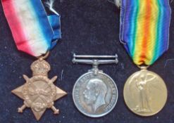 WWI Trio Medal 3-8428 Pte T Lewis York Regiment