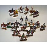 Selection of eighteen Del Prado cavalry soldier die cast figures together with a similar Britain's