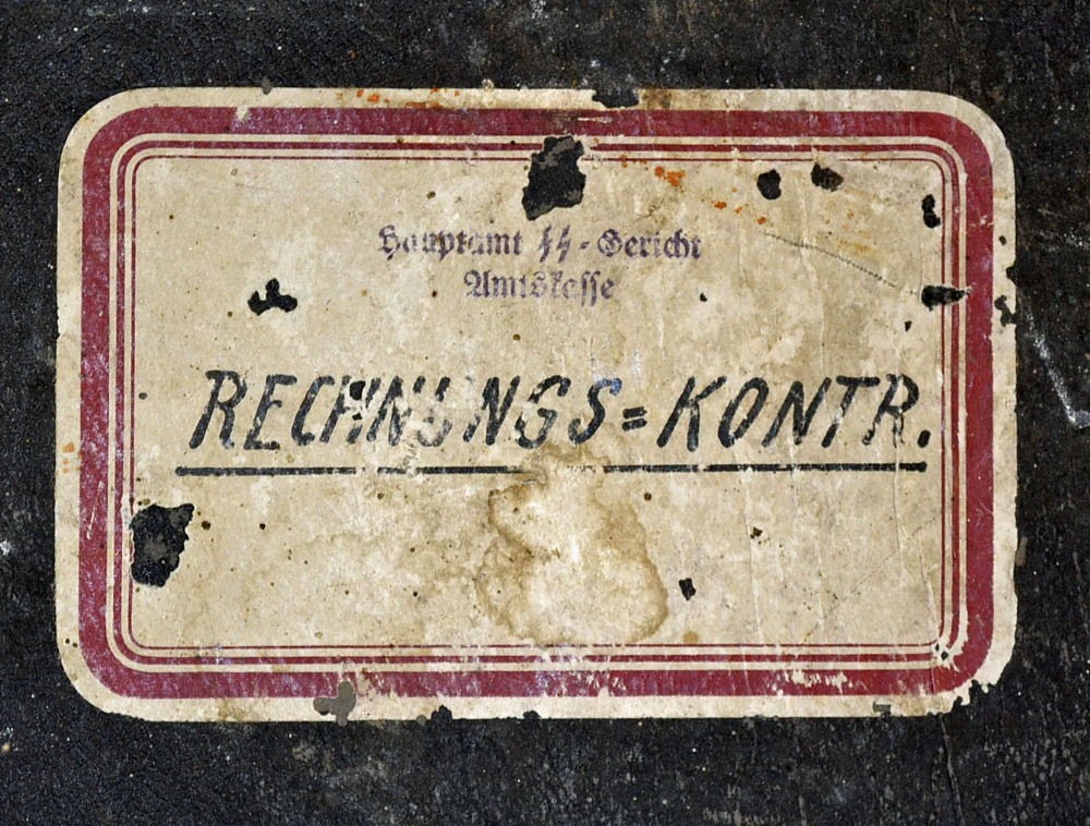 WWII Large SS ledger the title to front cover 'Auptamt SS Bericht Amstelle Rechnungs-Kontr' [Main - Image 4 of 4