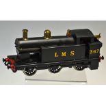 O Gauge Live Steam 0-6-0 Locomotive in Black livery LMS Numbered 367 in great unfired condition