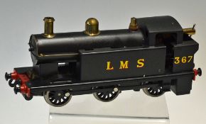 O Gauge Live Steam 0-6-0 Locomotive in Black livery LMS Numbered 367 in great unfired condition