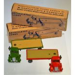 Britains - Lilliput Vehicle Series, comprising 2 x LV603 Articulated Lorry, comprising: Red Cab with