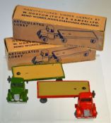 Britains - Lilliput Vehicle Series, comprising 2 x LV603 Articulated Lorry, comprising: Red Cab with