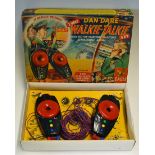 Merit No.3100 "Dan Dare" Walkie Talkie Set finished in red and black - overall condition appears