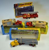Selection of Matchbox Superkings K18 Articulated Horse Van x2 Box variations, K10 King Size Pipe