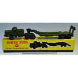 Dinky Toys Tank Transporter No.660 (Mighty Antar) in good condition with driver and in original
