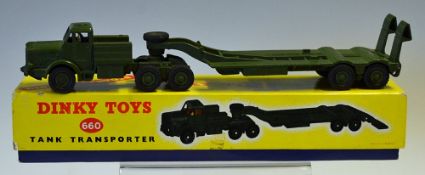 Dinky Toys Tank Transporter No.660 (Mighty Antar) in good condition with driver and in original